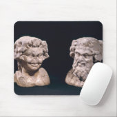 Kopf von Bacchus und Satyr von einer hermatic Mousepad (Mit Mouse)