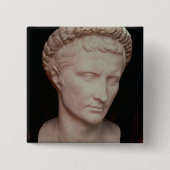 Kopf von Caesar Augustus Button (Vorderseite)