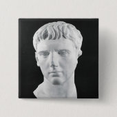 Kopf von Caesar Augustus Button (Vorderseite)