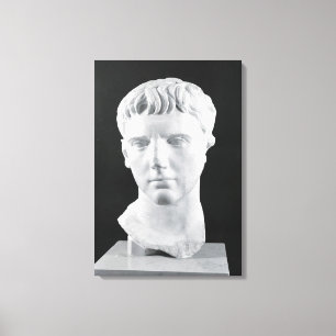 Kopf von Caesar Augustus Leinwanddruck