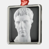Kopf von Caesar Augustus Silbernes Ornament (Links)