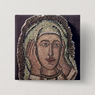 Kopf von einer der heiligen Frauen, von der Türke Button