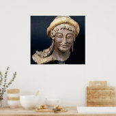 Kopf von Hermes mit einem Pilos Poster (Küche)