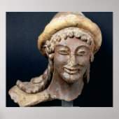 Kopf von Hermes mit einem Pilos Poster (Vorne)
