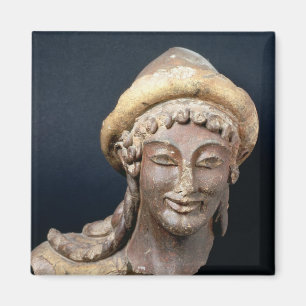 Kopf von Hermes pilos tragend Magnet