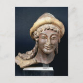 Kopf von Hermes pilos tragend Postkarte (Vorderseite)