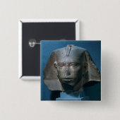 Kopf von König Djedefre, von Abu Roash, alt Button (Vorne & Hinten)