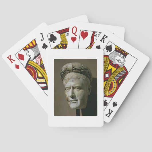 Kopf von Philip der arabische, römische Kaiser Spielkarten (Rückseite)