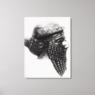 Kopf von Sargon I 2400-2200 BC Leinwanddruck