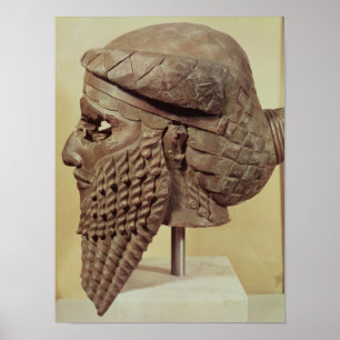Kopf von Sargon I 2400-2200 BC Poster