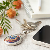 Kopf White Lion Farben Kunst Schlüsselanhänger (Seite)