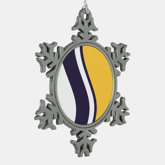 Kopfbänder ohne Schiebeschuss Schneeflocken Zinn-Ornament (Links)