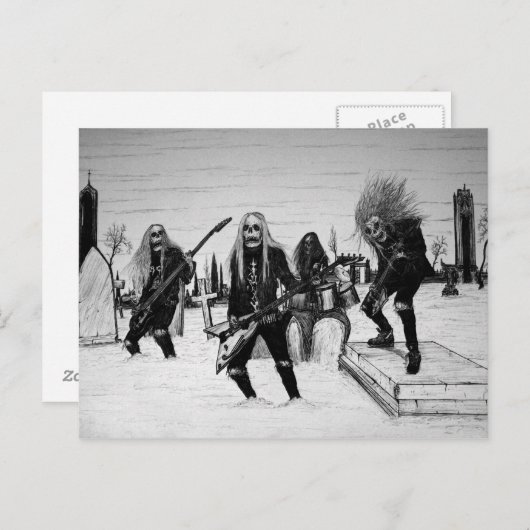 Kopfbedeckung Postkarte (Vorne/Hinten)