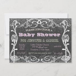 Kopfbrett | Babydusche Einladung