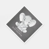 Kopfbrett Elephant Boys Babyduschpapier Napkins Serviette (Ecke)