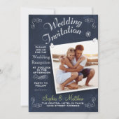 Kopfbrett | FOTO | Einladung zur Hochzeitsempfehlu (Vorderseite)