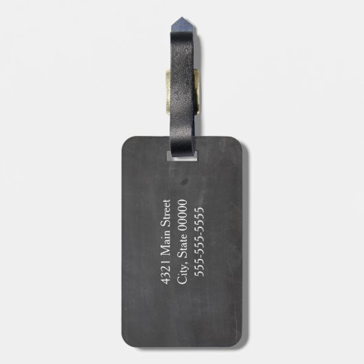 Kopfbrett Gepäckanhänger (Rückseite vertikal)