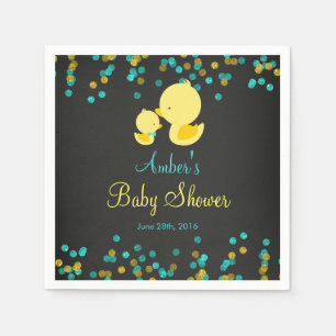 Kopfbrett Gummi Duck Babydusche Napkins Serviette