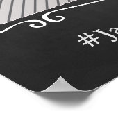 Kopfbrett Hochzeitsrahmen für Foto Poster (Ecke)