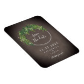 Kopfbrett Inspiriert Botanisch Save the Date Magnet (Rechte Seite)