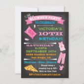 Kopfbrett-Leepover Slumber Party Wellness-Center G Einladung (Vorderseite)