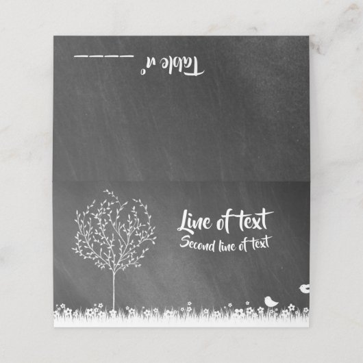 Kopfbrett Platzkarte (Außenseite Aufgefaltet)