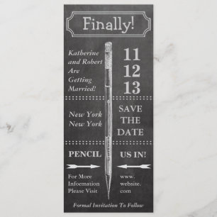 Kopfbrett Save the Date mit Banner Vintag