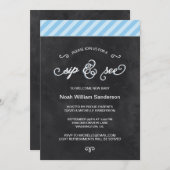 Kopfbrett Sip and See Einladung (Vorne/Hinten)