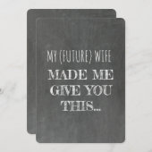 Kopfbrett | TRAUZEUGE | TRAUZEUGE Funny Vorschlag Einladung (Vorne/Hinten)