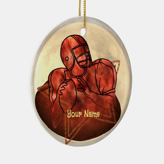 Köpfchen Fußball Keramik Ornament (Rechts)