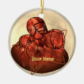 Köpfchen Fußball Keramik Ornament (Vorne)