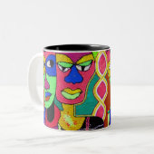 Köpfe 2, Köpfe 2 Zweifarbige Tasse (Vorderseite Links)
