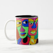 Köpfe 2, Köpfe 2 Zweifarbige Tasse (Links)