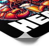 Köpfe ab Funny Crawfish Boil Mardi Gra Poster (Ecke)