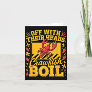 Köpfe ab Krebs Kochen Cajun Louisiana Karte