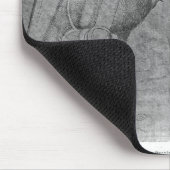 Köpfe der Pferde, vom Vallardi Album Mousepad (Ecke)