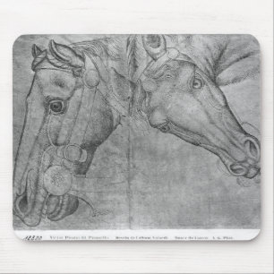 Köpfe der Pferde, vom Vallardi Album Mousepad