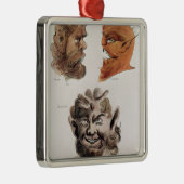 Köpfe der schlechten Dämonen Ornament Aus Metall (Rechts)