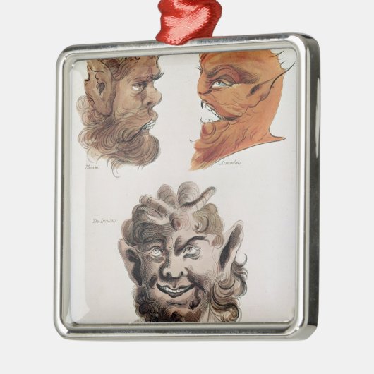 Köpfe der schlechten Dämonen Ornament Aus Metall (Links)