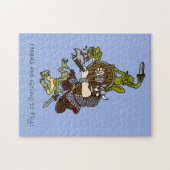 Köpfe fliegen puzzle (Horizontal)