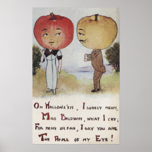 Köpfe Halloweens GreetingApple Poster