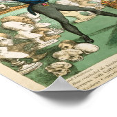 Köpfe und Gehirne von Kälbern; eine phrenologische Poster (Ecke)