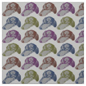 Köpfe und Köpfe der Dackel Stoff (Muster)