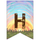 Köpfe und Schwänze Hochkühe zum Geburtstag Wimpelkette (Zweite Fahne)