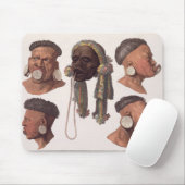 Köpfe von Botocudos amerikanischem Ureinwohner Mousepad (Mit Mouse)