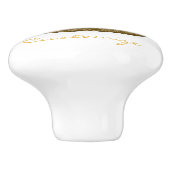 Kopferschlange Keramikknauf (Seitenansicht)