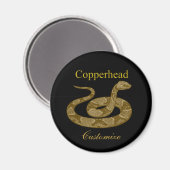 Kopferschlange Magnet (Vorderseite/Rückseite)