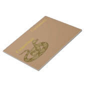 Kopferschlange Notizblock (angewinkelt)