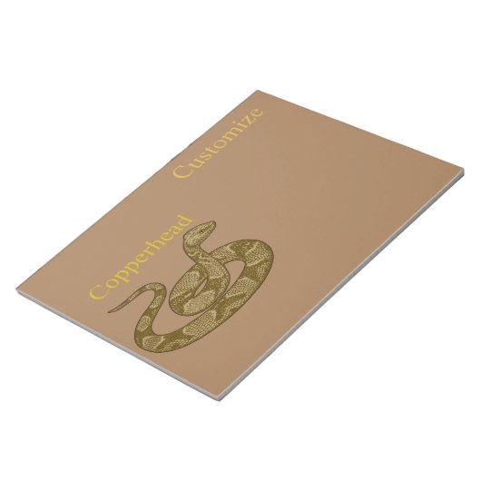 Kopferschlange Notizblock (angewinkelt)