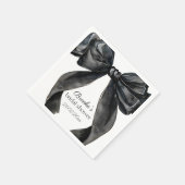 Kopffe das Brautparty mit schwarzem Bug Serviette (Ecke)